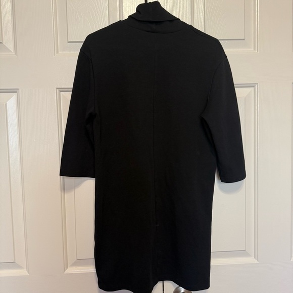 Zara Black Turtleneck T-Shirt Mini Dress – Size small - Picture 5 of 6